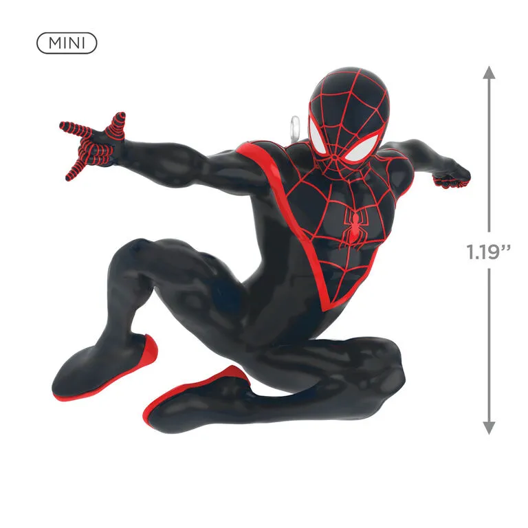 Hallmark Mini Marvel Spider-Man And Miles Morales Ornaments, Set Of 2 5 Hallmark Mini Marvel Spider-Man And Miles Morales Ornaments, Set Of 2 - Image 5