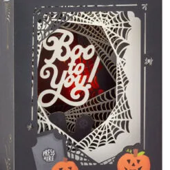 Hallmark Boo To You Musical 3D Pop-Up Halloween Card With Light 13 Hallmark Boo To You Musical 3D Pop-Up Halloween Card With Light -Hallmark Store Spooky Graveyard 3D PopUp Music Light Halloween Card 1099HJD5002 05