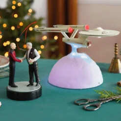 Hallmark Star Trek™ U.S.S. Enterprise NCC-1701 Tabletop Decoration With Light And Sound 5 Hallmark Star Trek™ U.S.S. Enterprise NCC-1701 Tabletop Decoration With Light And Sound -Hallmark Store Star Trek Starship Enterprise Keepsake Decoration 1QFM3947 02