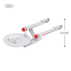 Hallmark Mini Star Trek™ U.S.S. Enterprise NCC-1701 Ornament, 0.035" 9 Hallmark Mini Star Trek™ U.S.S. Enterprise NCC-1701 Ornament, 0.035" -Hallmark Store Star Trek USS Enterprise Keepsake Ornament 1099QXM9327 03
