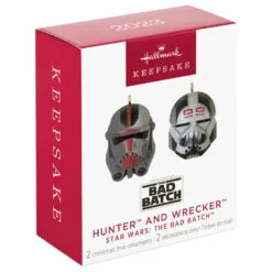 Hallmark Mini Star Wars: The Bad Batch™ Hunter™ And Wrecker™ Ornaments, Set Of 2 10 Hallmark Mini Star Wars: The Bad Batch™ Hunter™ And Wrecker™ Ornaments, Set Of 2 -Hallmark Store Star Wars Bad Batch Hunter Wrecker Keepsake Ornaments 1999QXM9309 04