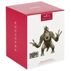 Hallmark Star Wars: The Book Of Boba Fett™ Riding Into The Battle Ornament -Hallmark Store Star Wars Boba Fett on Rancor Keepsake Ornament 2499QXI7087 04