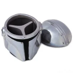 Hallmark Star Wars: The Mandalorian™ Helmet Sculpted Ceramic Caddy -Hallmark Store Star Wars Mandalorian Sculpted Helmet Ceramic Jar 1SHP2163 03
