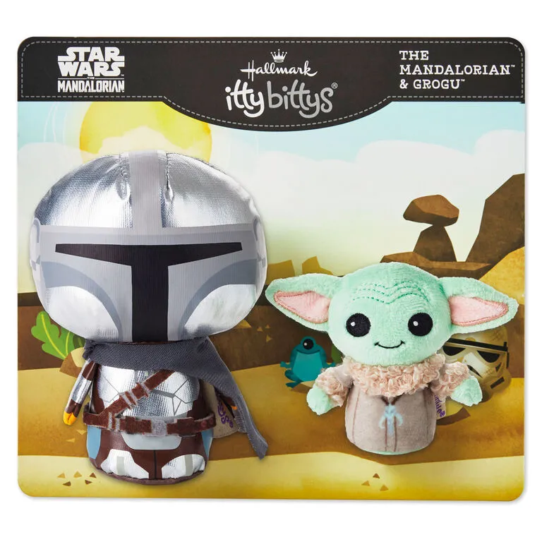 Hallmark Itty Bittys® Star Wars™ The Mandalorian™ And Grogu™ Plush, Set Of 2 3 Hallmark Itty Bittys® Star Wars™ The Mandalorian™ And Grogu™ Plush, Set Of 2 - Image 3