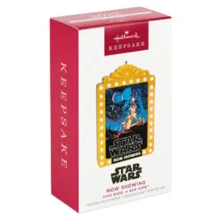 Hallmark Star Wars: A New Hope™ Now Showing Ornament With Light 9 Hallmark Star Wars: A New Hope™ Now Showing Ornament With Light -Hallmark Store Star Wars Movie Poster Keepsake Ornament 2499QXI7149 04