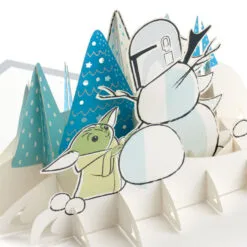 Hallmark Star Wars: The Mandalorian™ Grogu™ Warm Wishes 3D Pop-Up Holiday Card -Hallmark Store Star Wars The Mandalorian Grogu 3D PopUp Holiday Card 1499XXH9985 04