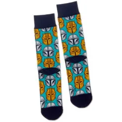 Hallmark Star Wars: The Mandalorian™ Helmet Novelty Crew Socks 6 Hallmark Star Wars: The Mandalorian™ Helmet Novelty Crew Socks -Hallmark Store Star Wars The Mandalorian Helmet Novelty Crew Socks 1SHP2161 03