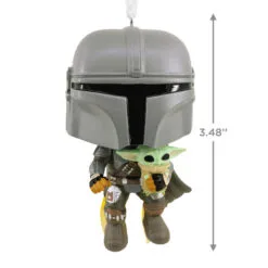 Star Wars The Mandalorian™ With Grogu™ Funko POP!® Hallmark Ornament 7 Star Wars The Mandalorian™ With Grogu™ Funko POP!® Hallmark Ornament -Hallmark Store Star Wars The Mandalorian With Grogu Funko POP Christmas Ornament 3HCM1103 03