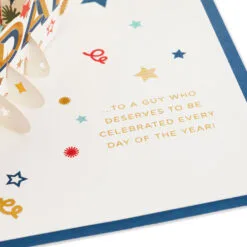 Hallmark Celebrate Stars And Pennants 3D Pop-Up Father's Day Card -Hallmark Store Stars and Pennants 3D PopUp Fathers Day Card 1299IMM2045 03