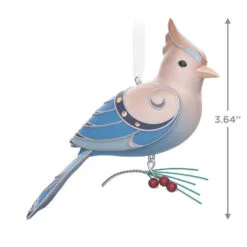 Hallmark The Beauty Of The Birds Leucistic Steller's Jay Ornament 8 Hallmark The Beauty Of The Birds Leucistic Steller's Jay Ornament -Hallmark Store Stellers Jay Blue Bird Keepsake Ornament 1799QXE3307 03