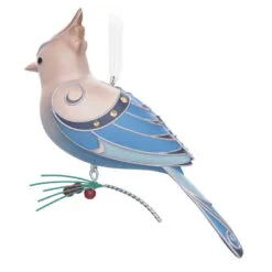 Hallmark The Beauty Of The Birds Leucistic Steller's Jay Ornament 11 Hallmark The Beauty Of The Birds Leucistic Steller's Jay Ornament -Hallmark Store Stellers Jay Blue Bird Keepsake Ornament 1799QXE3307 06