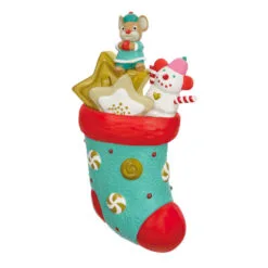 Hallmark Stocking Stuffers Surprise Mystery 2023 Exclusive Ornament -Hallmark Store Stocking With Mouse and Star Cookie Keepsake Ornament 1999QXC5619 02
