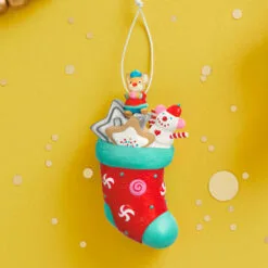 Hallmark Stocking Stuffers Surprise Mystery 2023 Exclusive Ornament -Hallmark Store Stocking With Mouse and Star Cookie Keepsake Ornament 1999QXC5619 07