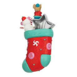 Hallmark Stocking Stuffers Surprise Mystery 2023 Exclusive Ornament -Hallmark Store Stocking With Mouse and Star Cookie Keepsake Ornament 1999QXC5619 08