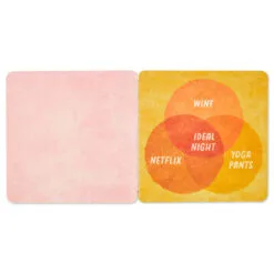 Hallmark Stop And Smell The Rosé: 20 Coasters Celebrating Friends (And Wine) Book -Hallmark Store Stop and Smell the Ros Book With Coasters 1BOK1574 03