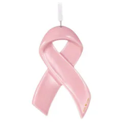 Hallmark Strength Within Pink Ribbon Porcelain Ornament Benefiting Susan G. Komen® -Hallmark Store Susan G Komen Pink Ribbon Keepsake Ornament 1999QXI7427 06