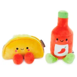 Hallmark Better Together Taco And Hot Sauce Magnetic Plush, 5" -Hallmark Store Taco and Hot Sauce Magnetic Plush 1KID2088 03