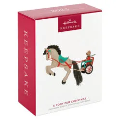Hallmark A Pony For Christmas 2023 Ornament 9 Hallmark A Pony For Christmas 2023 Ornament -Hallmark Store Teddy Bear in Horse Chariot Keepsake Ornament 1799QXR8039 04