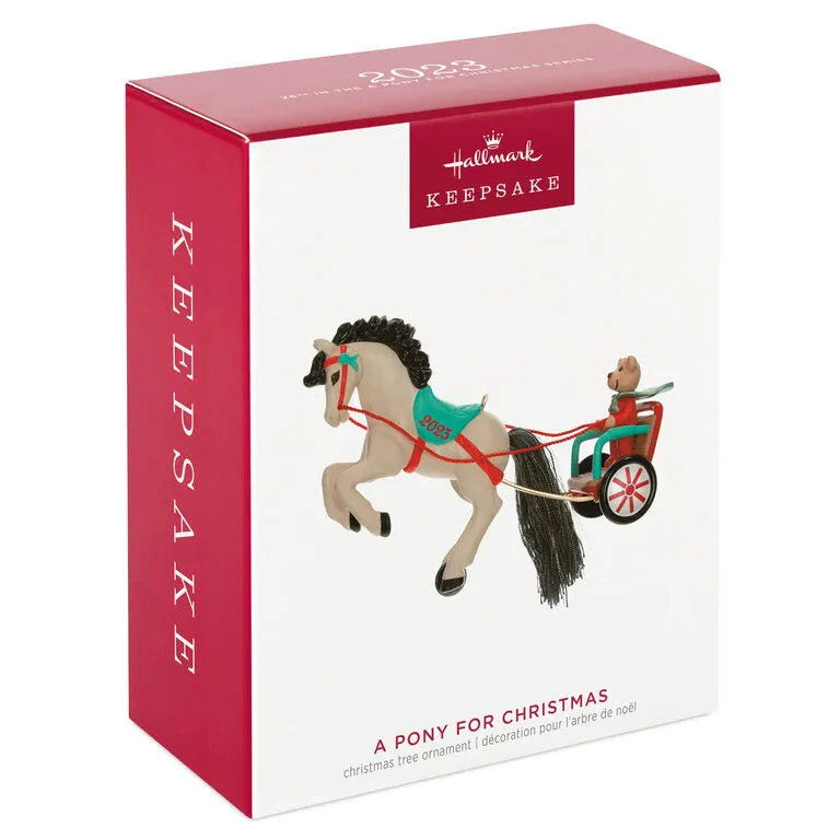 Hallmark A Pony For Christmas 2023 Ornament 4 Hallmark A Pony For Christmas 2023 Ornament - Image 4
