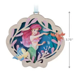 Hallmark Disney The Little Mermaid Ariel And Friends Papercraft Ornament -Hallmark Store The Little Mermaid and Friends Keepsake Ornament 1999QXD6579 03