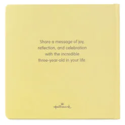 Hallmark Three Is Awesome! Birthday Book -Hallmark Store Three Is Awesome Birthday Book 1BOK1518 02