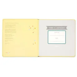 Hallmark Three Is Awesome! Birthday Book -Hallmark Store Three Is Awesome Birthday Book 1BOK1518 03