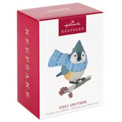 Hallmark Cozy Critters Ornament -Hallmark Store Tufted Timouse in Scarf Keepsake Ornament 1499QXR8019 04