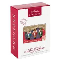 Hallmark Nifty Fifties Keepsake Ornaments Special Edition Ornament -Hallmark Store Vintage Box of Nutcrackers Keepsake Ornament 2099QGO2819 04