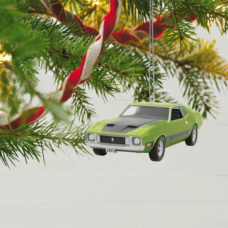 Hallmark Classic American Cars 1973 Ford Mustang Mach 1 2023 Metal Ornament 2 Hallmark Classic American Cars 1973 Ford Mustang Mach 1 2023 Metal Ornament - Image 2