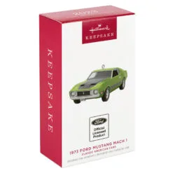 Hallmark Classic American Cars 1973 Ford Mustang Mach 1 2023 Metal Ornament 9 Hallmark Classic American Cars 1973 Ford Mustang Mach 1 2023 Metal Ornament -Hallmark Store Vintage Ford Mustang Car Keepsake Ornament 2199QXR8157 04