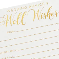 Hallmark Wedding Advice And Well Wishes Note Cards, Pack Of 24 -Hallmark Store Wedding Advice and Well Wishes Note Cards 1SOM3845 03