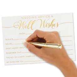 Hallmark Wedding Advice And Well Wishes Note Cards, Pack Of 24 -Hallmark Store Wedding Advice and Well Wishes Note Cards 1SOM3845 04