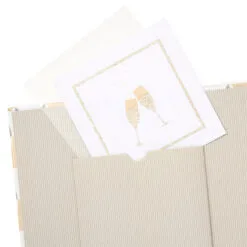 Hallmark Champagne Toast Photo Album -Hallmark Store White Photo Album With Champagne Glasses 1EDY3153 04