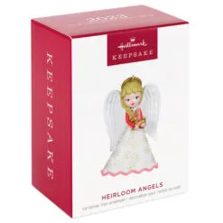 Hallmark Heirloom Angels Ornament -Hallmark Store White Pink Angel Keepsake Ornament 1699QXR8197 04