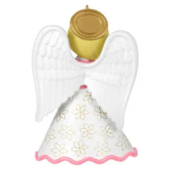 Hallmark Heirloom Angels Ornament -Hallmark Store White Pink Angel Keepsake Ornament 1699QXR8197 06