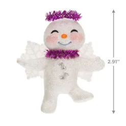 Hallmark Snow Angel Ornament 8 Hallmark Snow Angel Ornament -Hallmark Store White and Pink Glittery Snow Angel Keepsake Ornament 1399QGO2749 03