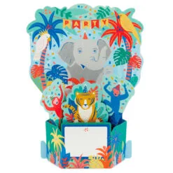 Hallmark Wild Animal Party Boxed Pop-Up Birthday Cards, Pack Of 8 9 Hallmark Wild Animal Party Boxed Pop-Up Birthday Cards, Pack Of 8 -Hallmark Store Wild Animal Party PopUp Boxed Birthday Cards 5STZ1174 03
