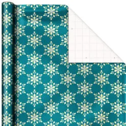 Hallmark Winter Glow 3-Pack Christmas Wrapping Paper Assortment, 80 Sq. Ft. -Hallmark Store Winter Glow Christmas Wrapping Paper Assortment 5JXW1060 04