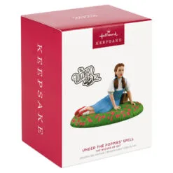 Hallmark The Wizard Of Oz™ Under The Poppies' Spell Ornament -Hallmark Store Wizard of Oz Dorothy in Poppies Keepsake Ornament 2199QXI6107 04