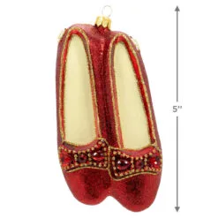 Hallmark The Wizard Of Oz™ Ruby Slippers™ Glass Ornament -Hallmark Store Wizard of Oz Ruby Slippers Keepsake Ornament 1QEP3037 03