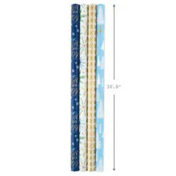 Hallmark Woodland Charm 4-Pack Holiday Wrapping Paper Assortment, 120 Sq. Ft. -Hallmark Store Woodland Charm Holiday Wrapping Paper Assortment 5JXW1041 08