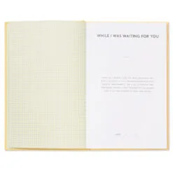 Hallmark While I Was Waiting Prompted Pregnancy Journal -Hallmark Store Yellow Prompted Pregnancy Journal 1BBA4141 03