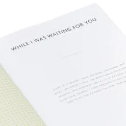 Hallmark While I Was Waiting Prompted Pregnancy Journal -Hallmark Store Yellow Prompted Pregnancy Journal 1BBA4141 09