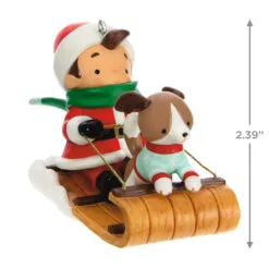 Hallmark Young Santa Ornament 8 Hallmark Young Santa Ornament -Hallmark Store Young Santa With Dog Keepsake Ornament 2199QXR8117 03