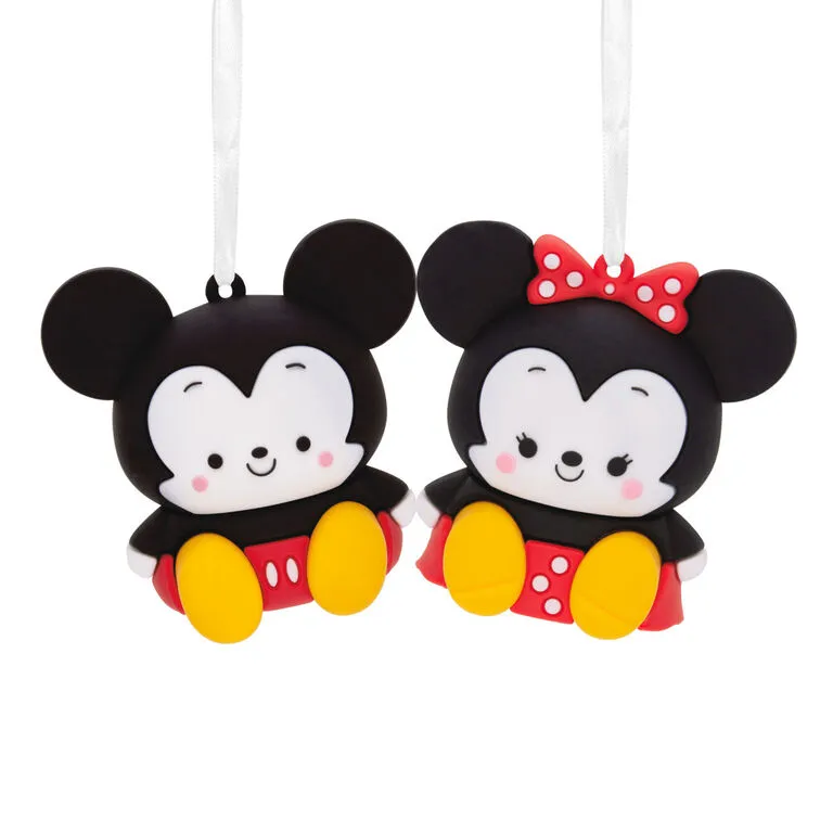 Hallmark Store -Hallmark Store Mickey and Minnie Christmas Ornaments 3HCM2402 01